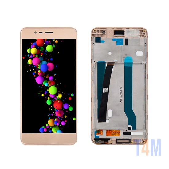 TOUCH+DISPLAY COM FRAME ASUS ZENPHONE 3 MAX/ZC520TL 5,2" DOURADO